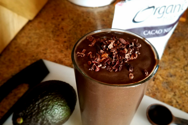 Dark Chocolate ‘n Nut Butter Avocado Smoothie